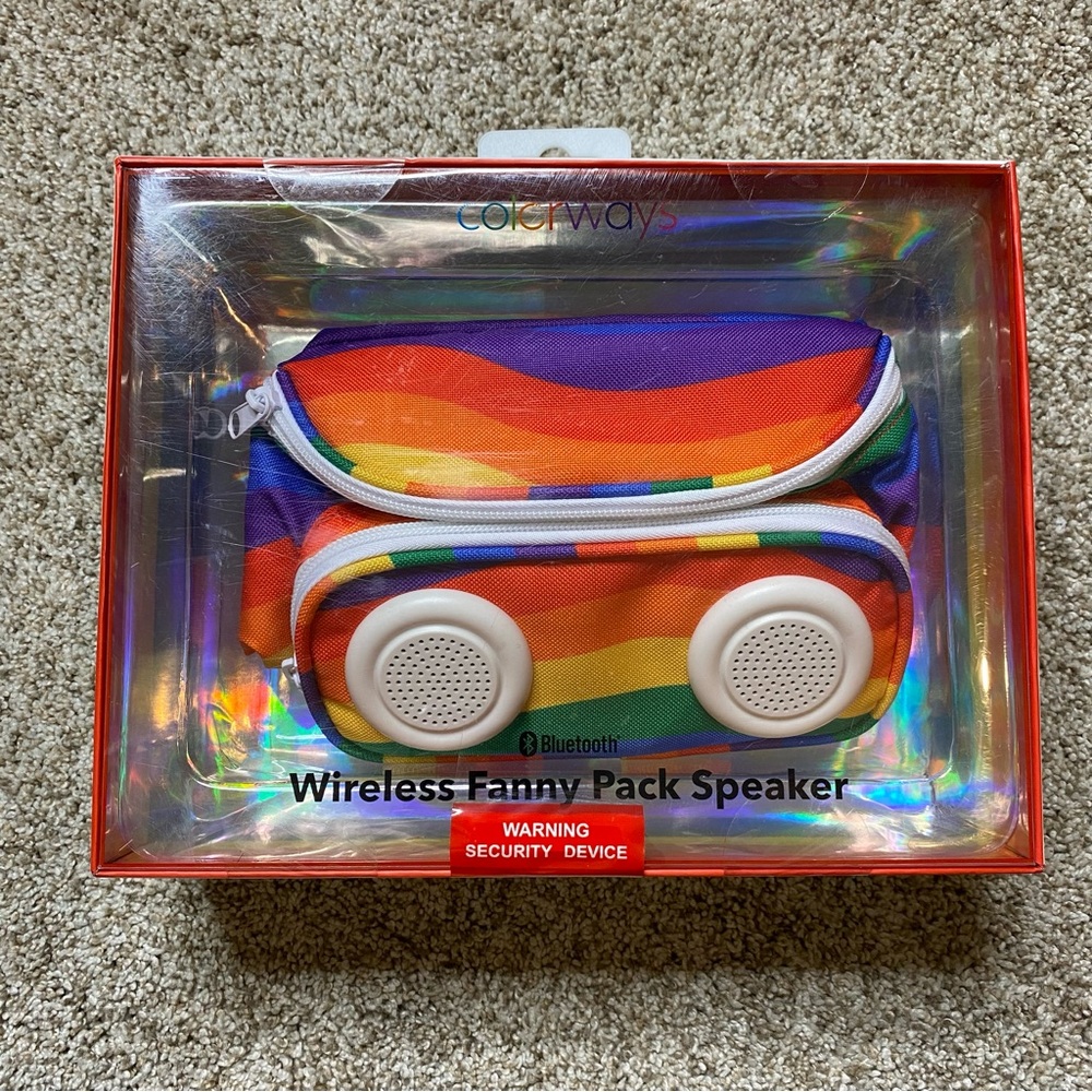Wireless Fanny Pack Speakers Rainbow Pride LGBTQ